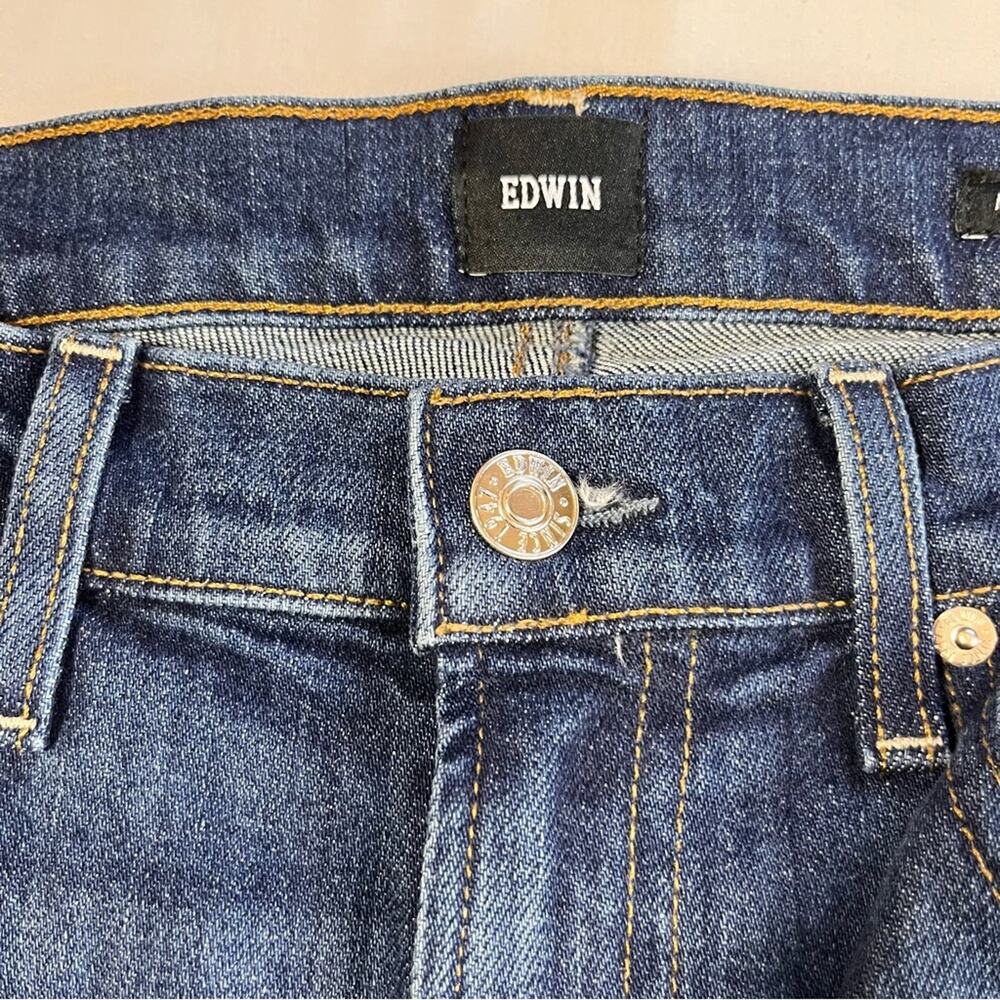 EDWIN Jeans Women's Dark Blue Wash: Tangled Marli Ankle Wide Leg Size 30 - Picture 4 of 8